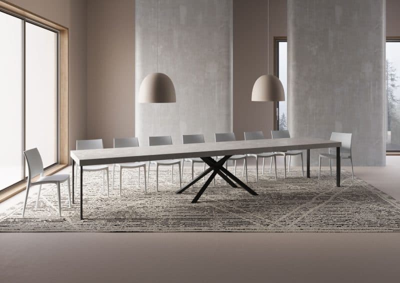 Tavolo allungabile gambe incrociate Karida 200x90 - immagine 30