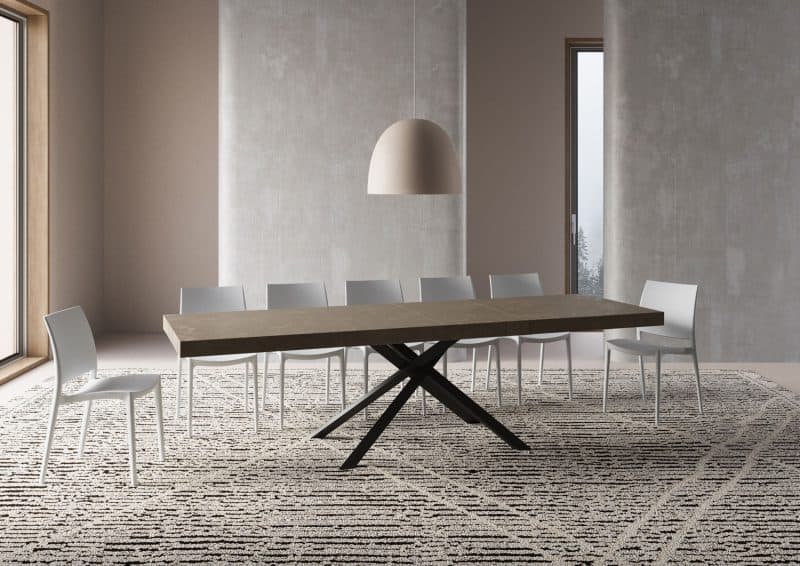 Tavolo allungabile gambe incrociate 180x90 Karida - immagine 35