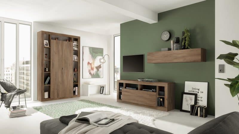Mobile porta TV 1 anta Rimini noce mercure L.172 P.42 - immagine 4