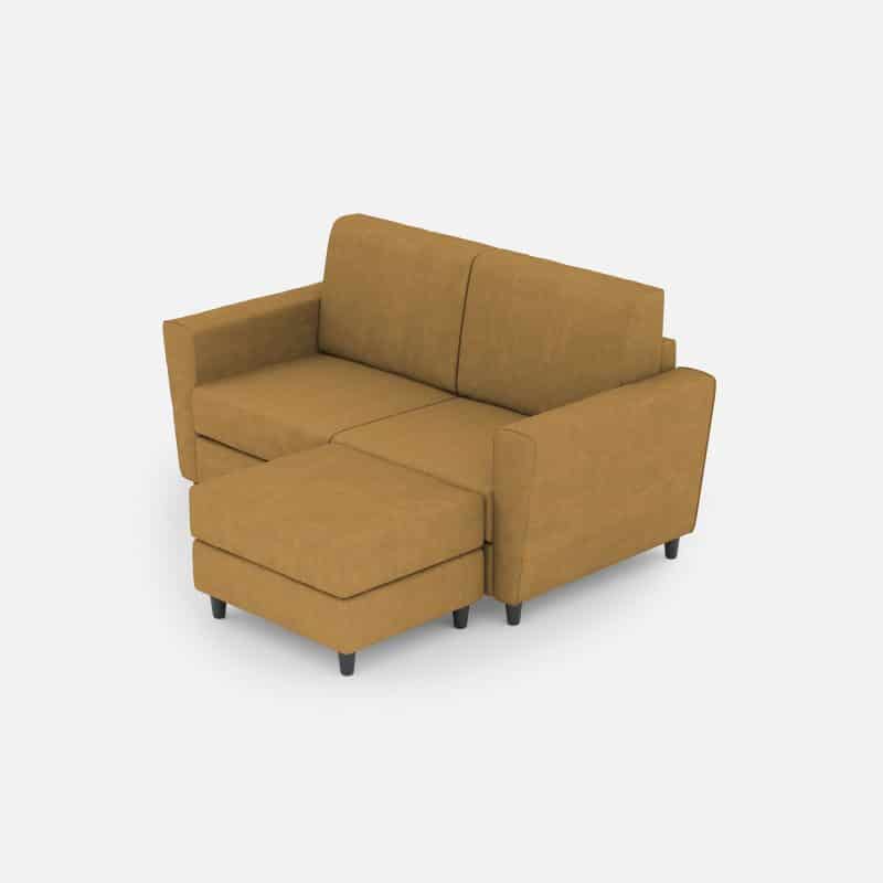 Divano 2 posti con pouf Yasel cm. 152x85/155 - immagine 111