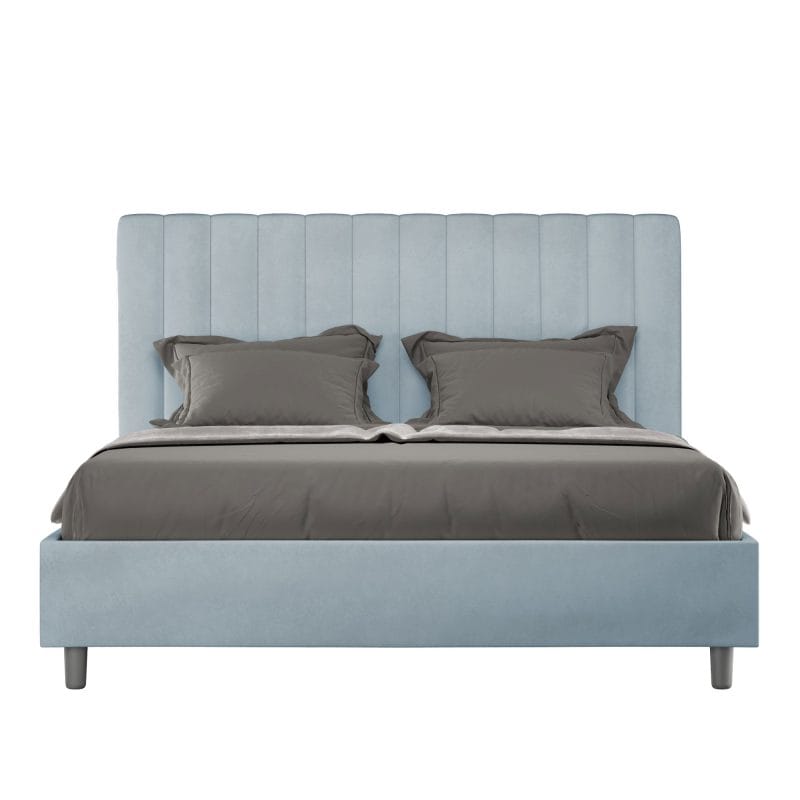 Letto alla francese da 140cm Agueda azzurro