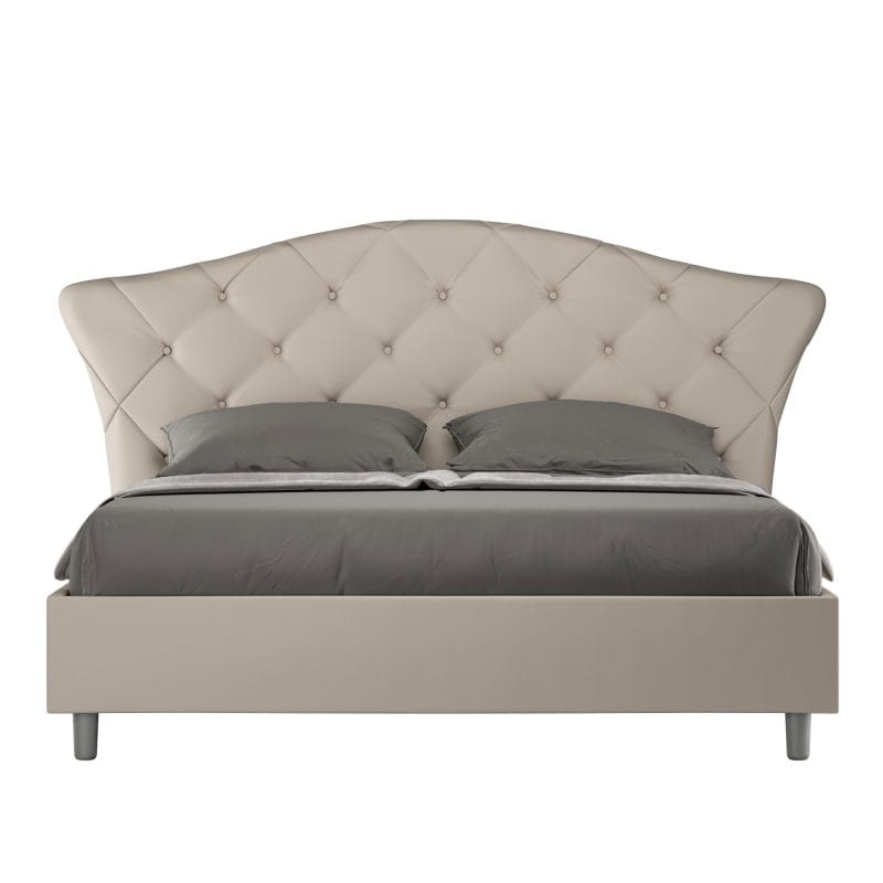 letto langre 160 tortora sfondo bianco