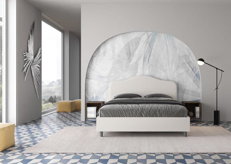 Letto matrimoniale da 160cm Barbara Bianco - immagine 3