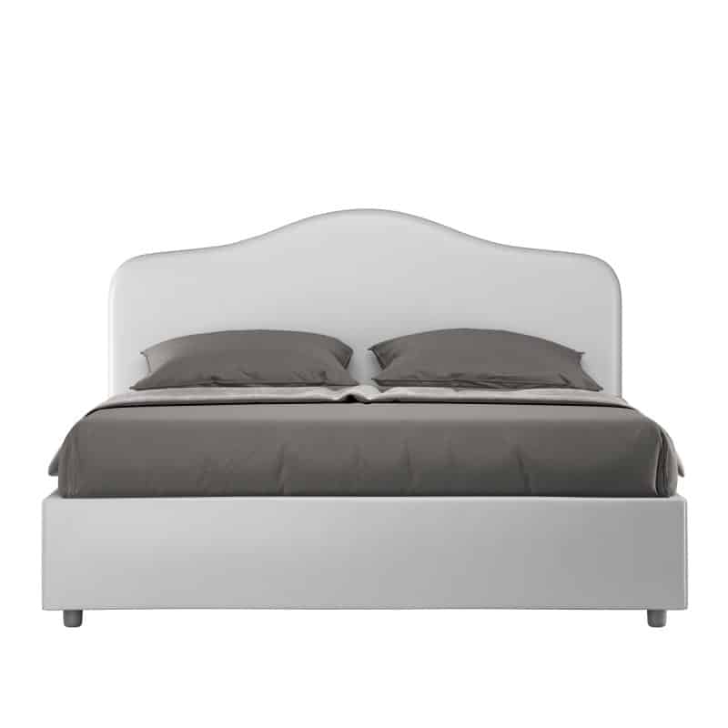 Letto matrimoniale da 160cm Barbara Bianco