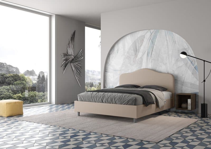 Letto matrimoniale da 160cm Barbara Tortora - immagine 2