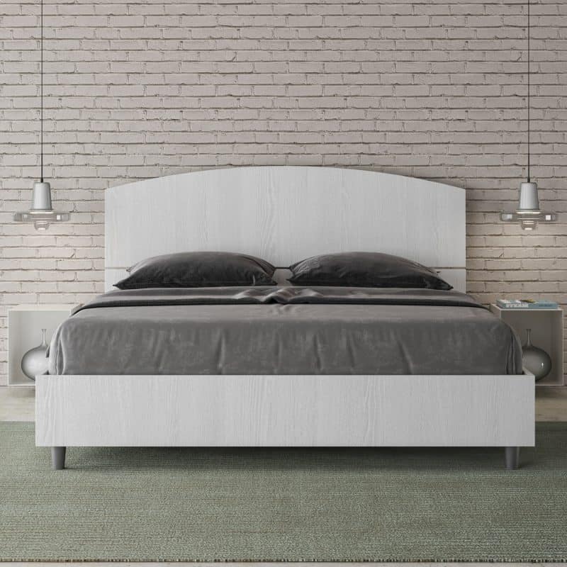 Letto matrimoniale da 160cm Dora bianco frassino - immagine 2