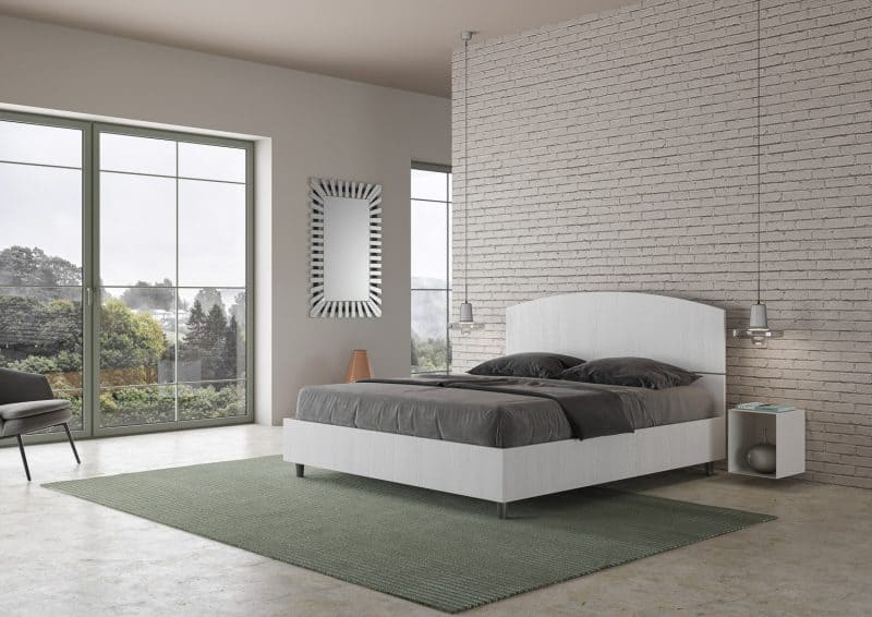 Letto matrimoniale da 160cm Dora bianco frassino - immagine 3