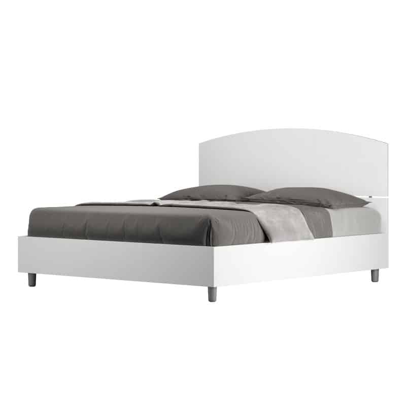 Letto matrimoniale da 160cm Dora bianco frassino