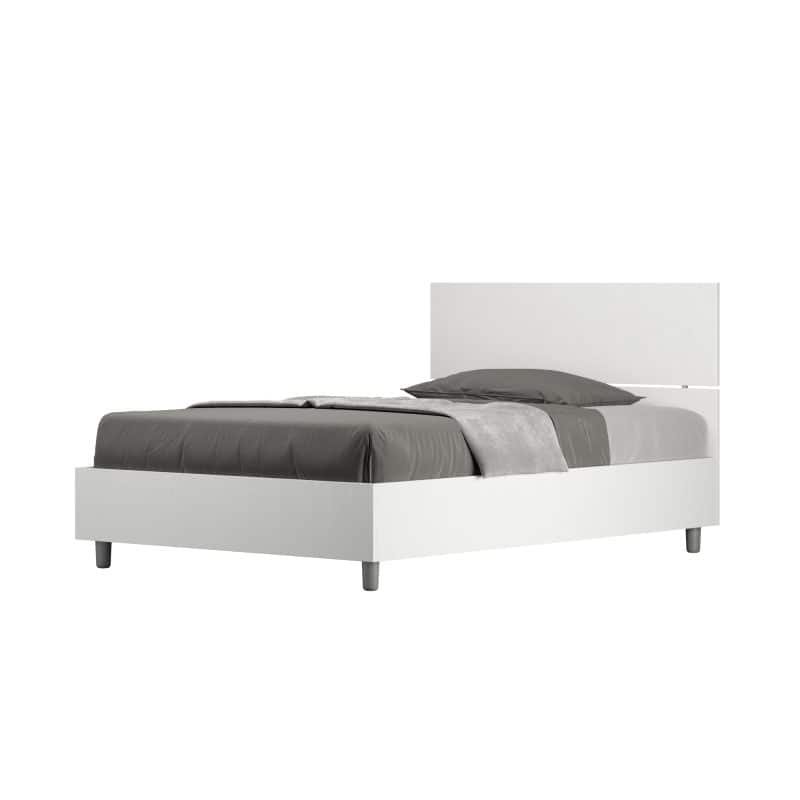 letto demas dritto 120 bianco frassino sfondo bianco