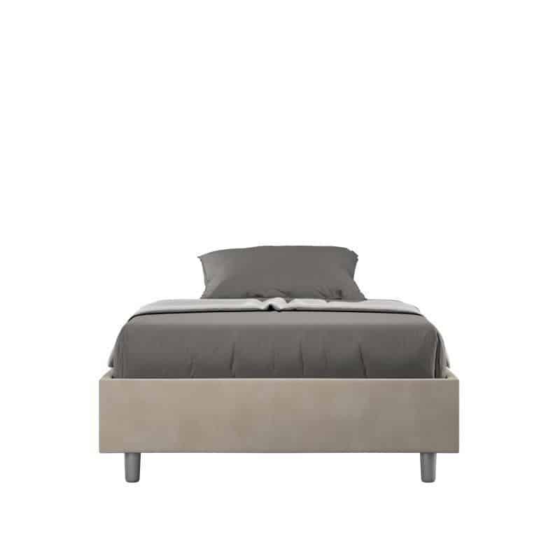 letto azelia 120 colore sabbia beige 38 sfondo bianco