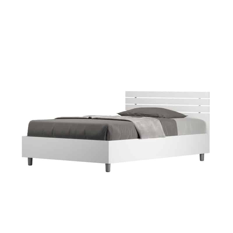 letto ankel dritto 120 bianco frassino sfondo bianco