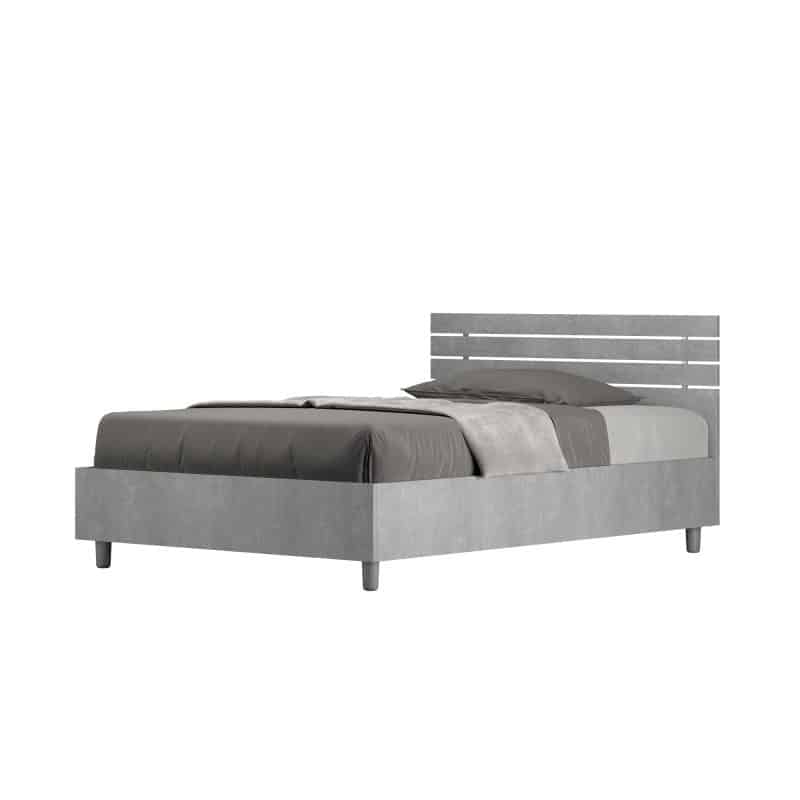 letto ankel dritto 120 cemento sfondo bianco