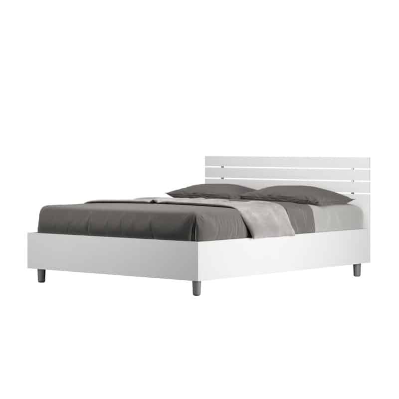 letto ankel dritto 140 bianco frassino sfondo bianco