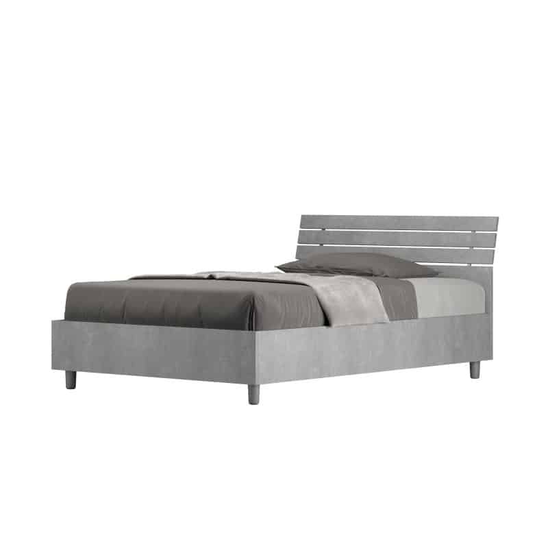 letto ankel inclinato 120 cemento sfondo bianco