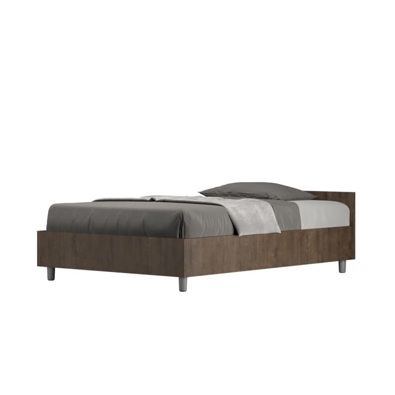 Letto da una piazza e mezzo da 120cm Nuamo noce