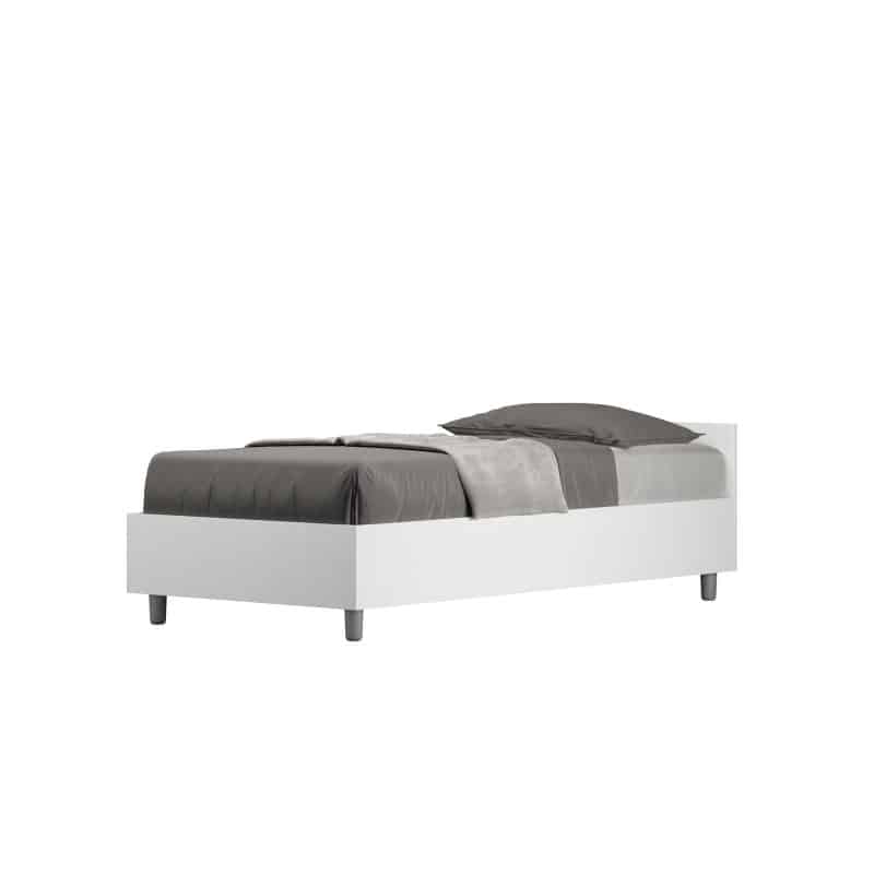 Letto singolo da 80cm Nuamo bianco frassino