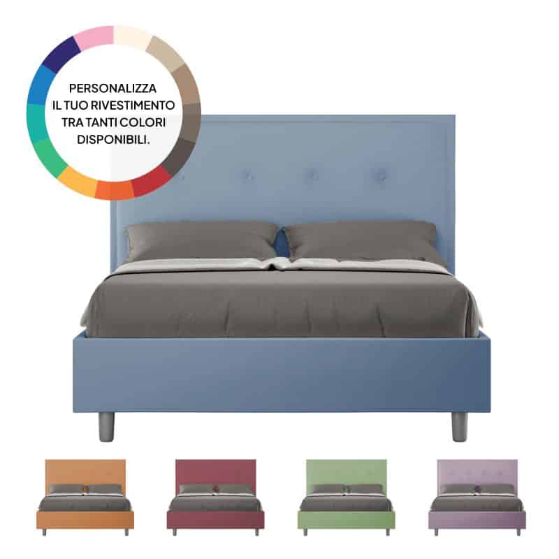 letto tamara 140 vari colori sfondo bianco