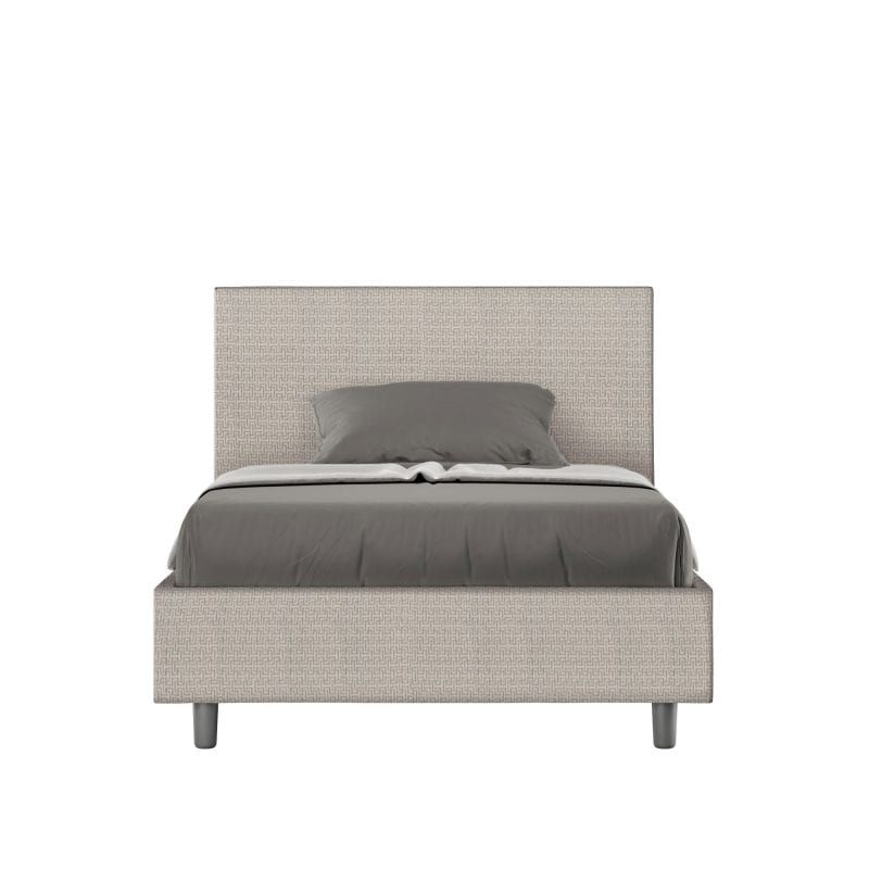 Letto una piazza e mezza da 120cm Adele tessuto Labirinto 01 Bianco