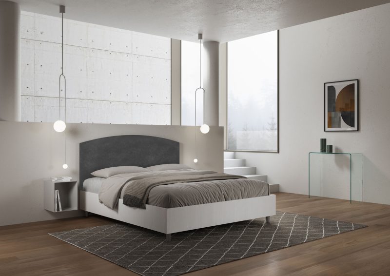 letto antilia 160 bianco frassino grigio alessia 41 laterale bassa