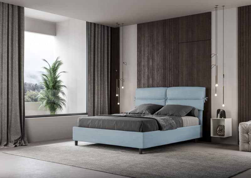 letto nandy 160 azzurro alessia 33 laterale bassa