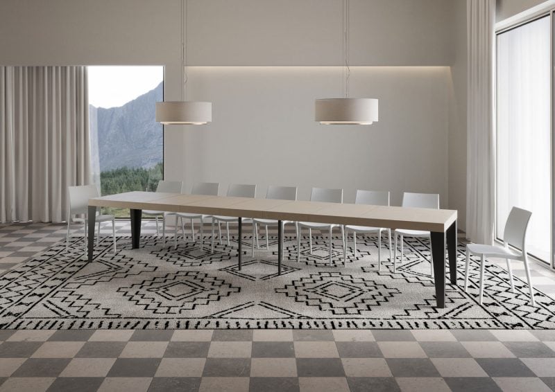 Tavolo allungabile Flame Premium 180x90 (allunghe con bordo) - immagine 20