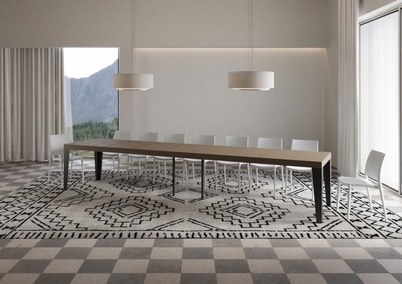 Tavolo allungabile Flame Premium 180x90 (allunghe con bordo) - immagine 17