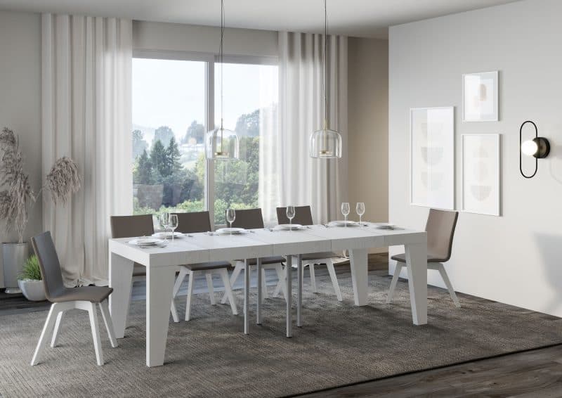 Tavolo allungabile Naxy Premium 90x90 (allunghe con bordo) - immagine 3