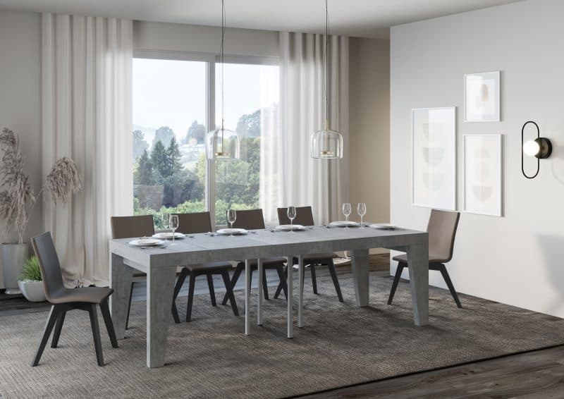 Tavolo allungabile Naxy Premium 90x90 (allunghe con bordo) - immagine 6