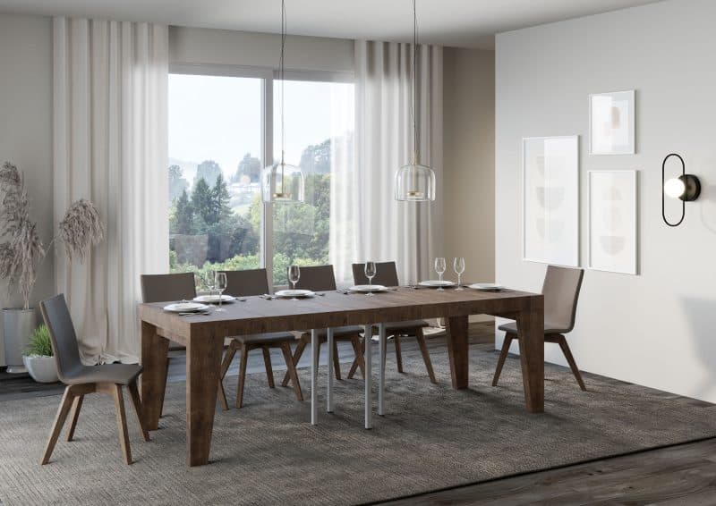 Tavolo allungabile Naxy Premium 90x90 (allunghe con bordo) - immagine 11
