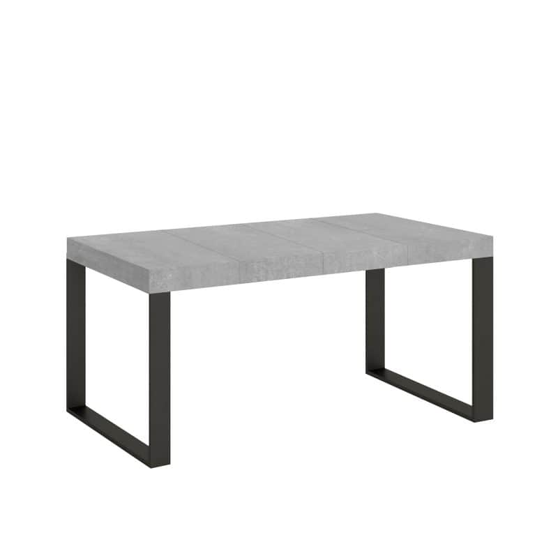 tavolo allungabile tecno 120 premium 2 allunghe cemento