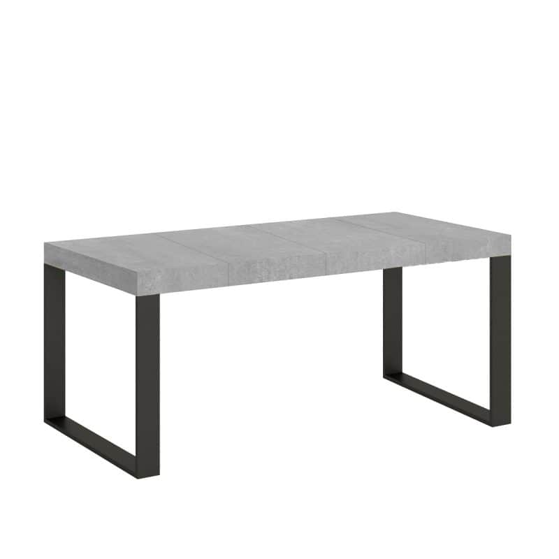 tavolo allungabile tecno 90 premium 2 allunghe cemento