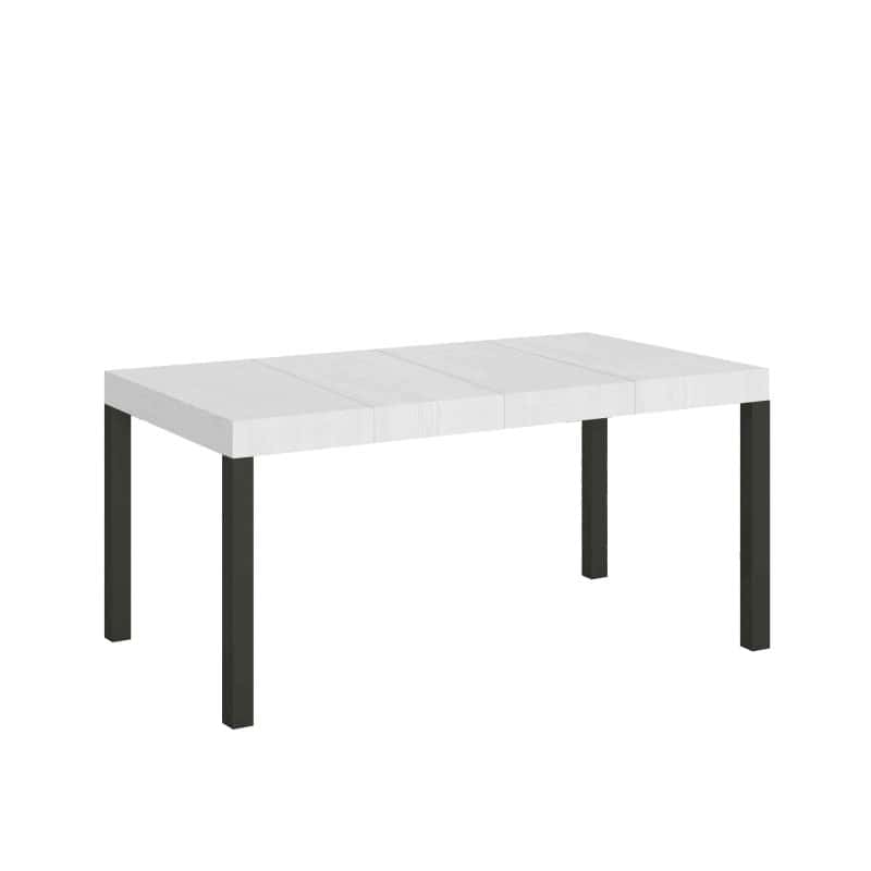 tavolo everyday premium 120 2 allunghe bianco frassino sfondo bianco