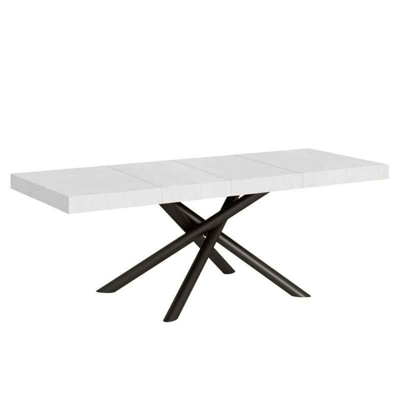 Tavolo allungabile gambe incrociate Famas Premium 160x90 (allunghe con bordo)