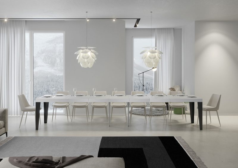 Tavolo allungabile Flame Premium 180x90 (allunghe con bordo) - immagine 4