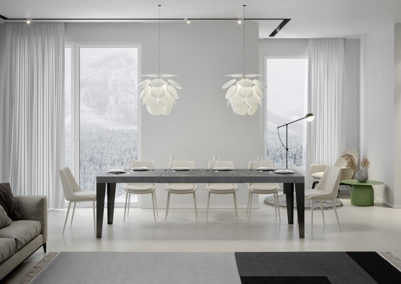 Tavolo allungabile Flame Premium 180x90 (allunghe con bordo) - immagine 13