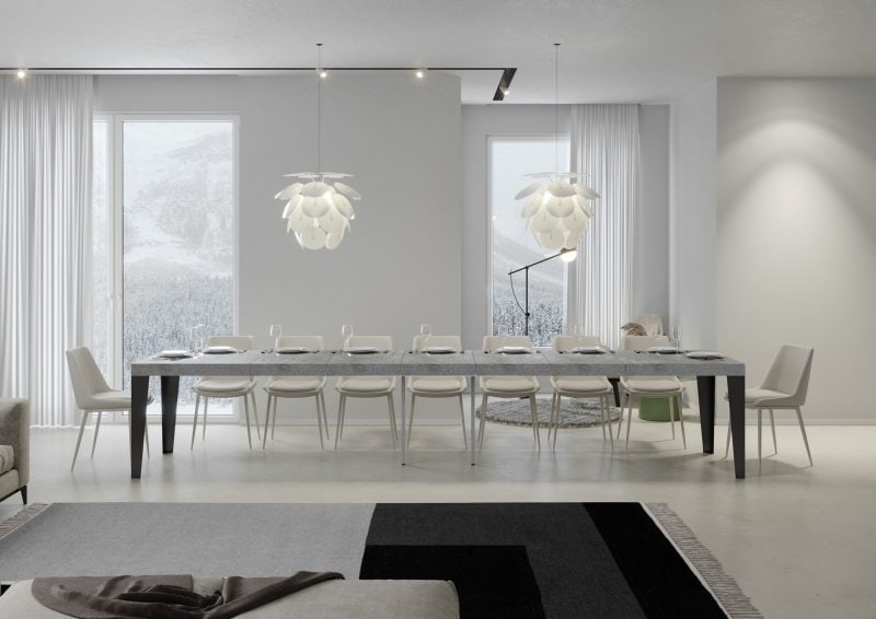 Tavolo allungabile Flame Premium 180x90 (allunghe con bordo) - immagine 14