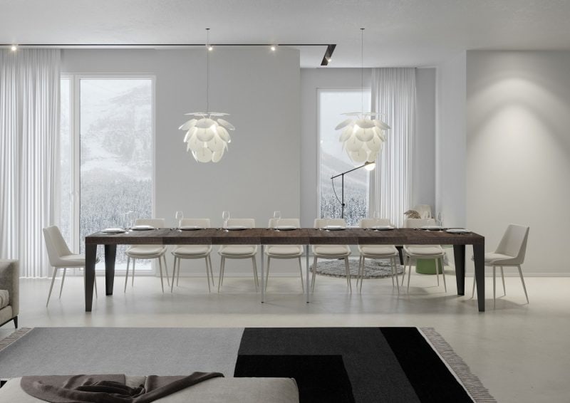 Tavolo allungabile Flame Premium 180x90 (allunghe con bordo) - immagine 10