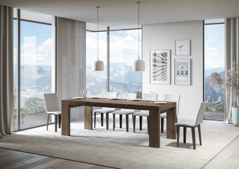 Tavolo allungabile Roxell Premium 120x90 (allunghe con bordo) - immagine 12