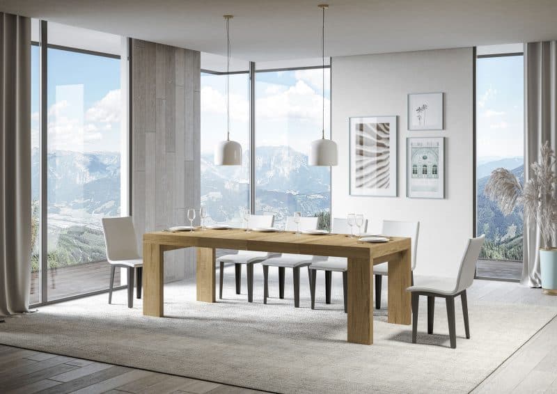 Tavolo allungabile Roxell Premium 120x90 (allunghe con bordo) - immagine 9