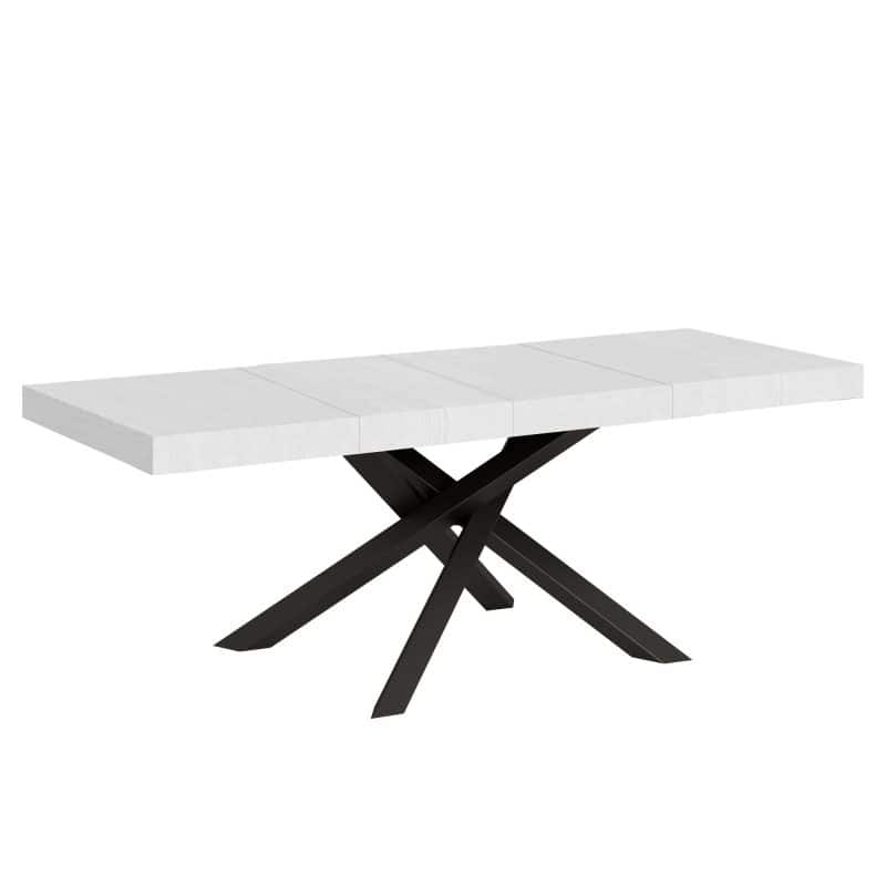 Tavolo allungabile gambe incrociate Volantis Premium 180x90 (allunghe con bordo) - immagine 5
