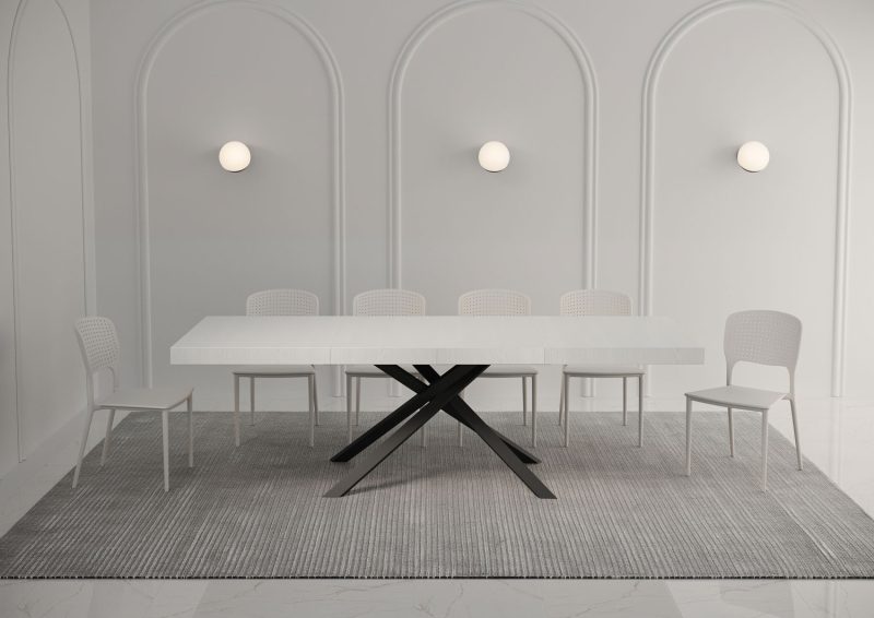Tavolo allungabile gambe incrociate 160x90 Karida - immagine 23