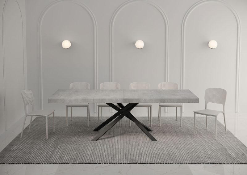 Tavolo allungabile gambe incrociate 160x90 Karida - immagine 5