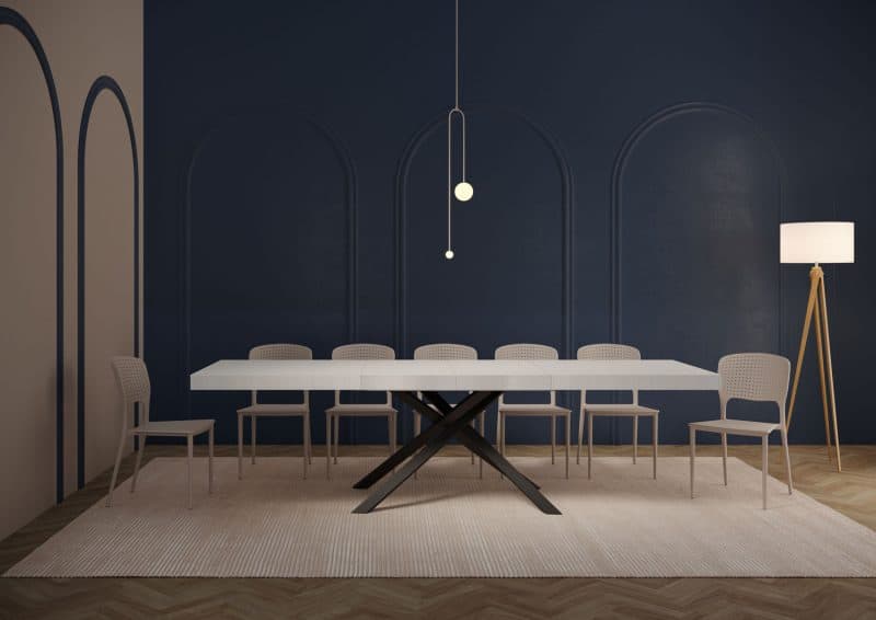 Tavolo allungabile gambe incrociate Karida 200x90 - immagine 23