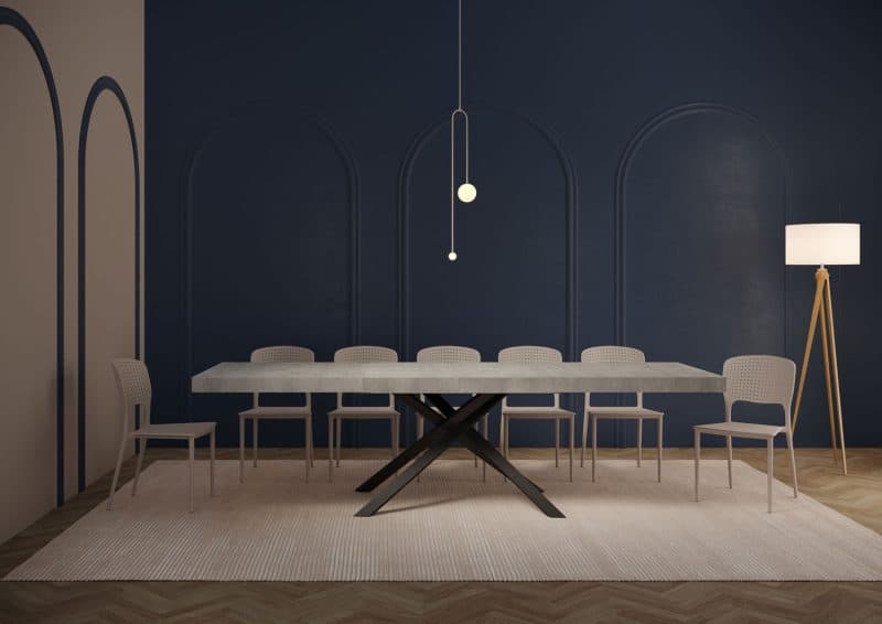 Tavolo allungabile gambe incrociate Karida 200x90 - immagine 17