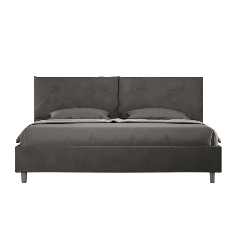 Letto super king size da 200cm Appia Large grigio