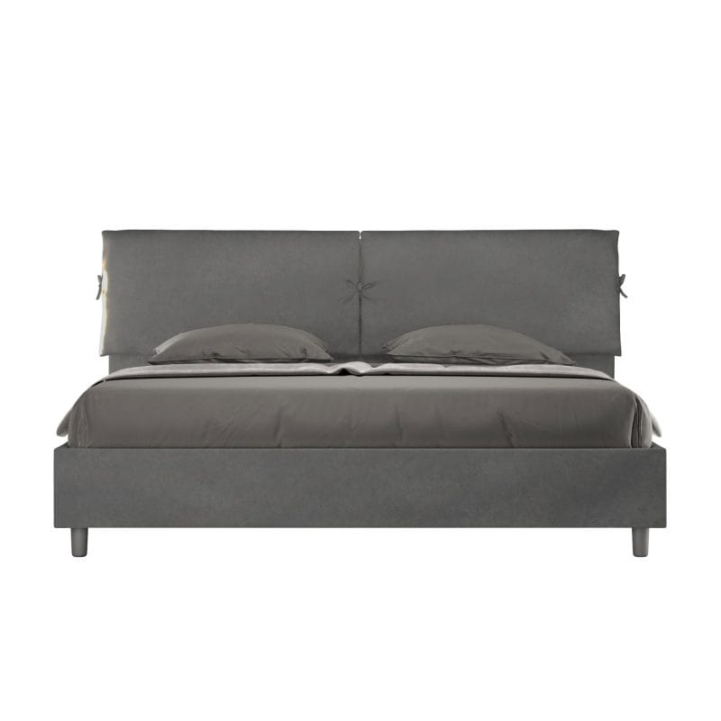 Letto king size da 180cm Mados grigio