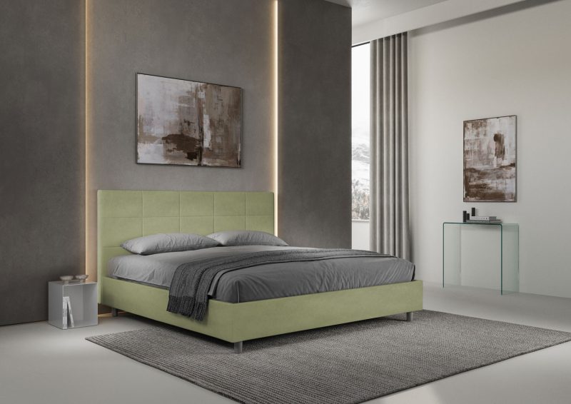 Letto super king size da 190cm Mika tè verde - immagine 2