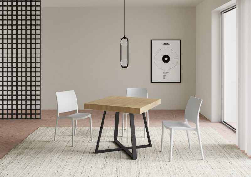 Tavolo allungabile Abbraccio 90x90cm - immagine 8