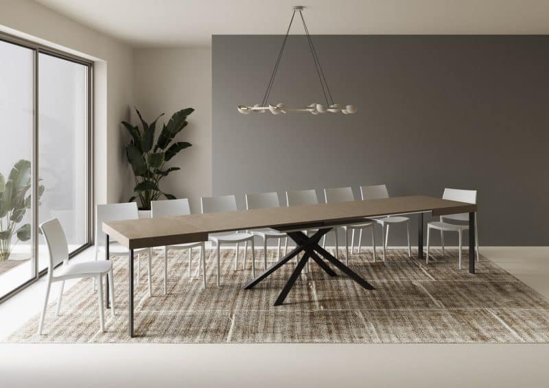 Tavolo allungabile gambe incrociate 120x90 Karida - immagine 34