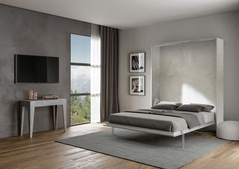 Letto a scomparsa matrimoniale 160x190 Kentaro - immagine 17